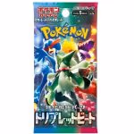 A Triplet Beat Pokémon TCG booster pack featuring a Japanese card design, showcasing vibrant artwork and branding.