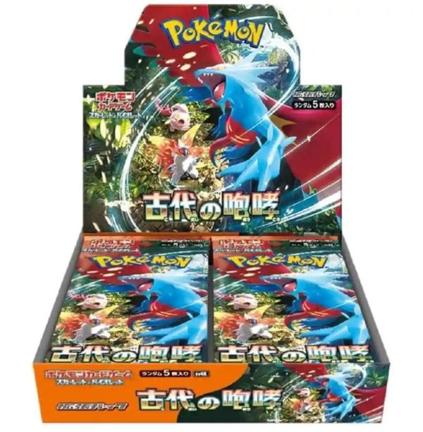 Pokémon Scarlet & Violet Ancient Roar Booster Box (sv4k) Japanska