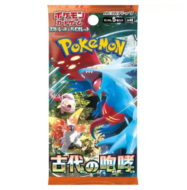 Pokémon Scarlet & Violet Ancient Roar Booster Pack (sv4k) Japanska