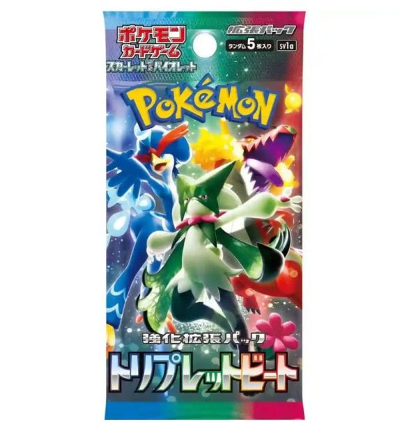 Pokémon Scarlet & Violet Triplet Beat Booster Pack (sv1a) Japanska