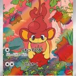 Pansear AR #099/086 Pokémon card featuring a red monkey surrounded by colorful flowers. Japanese edition from Pokémon White Flare.