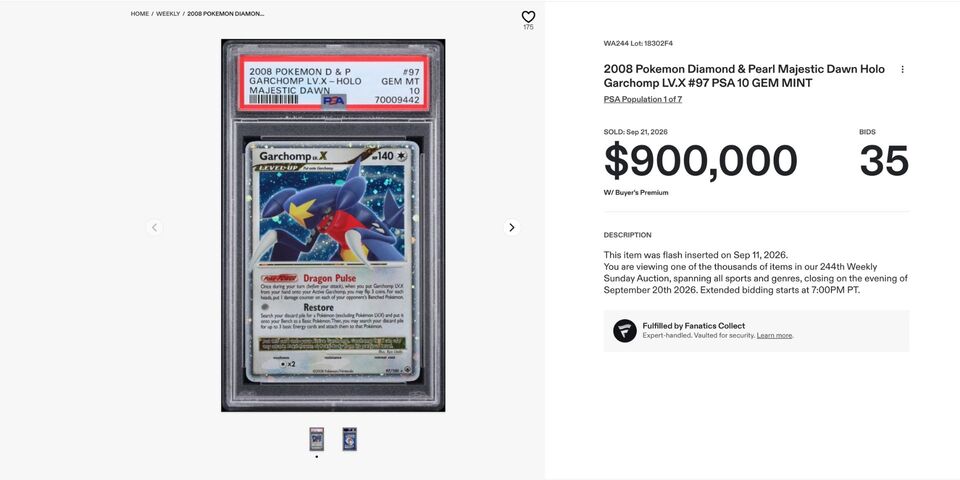 Why Billionaires and Wealthy Collectors Are Moving Into Pokémon Cards PSA 10 Pikachu Illustrator Japanese Pokémon promo card displayed in a diamond-encrusted case with a matching gold and diamond chain.