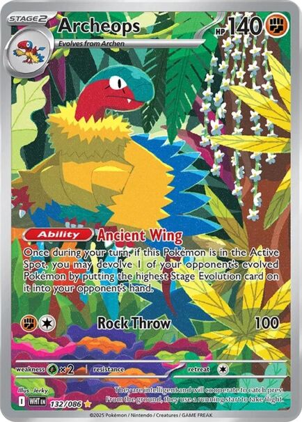 Archeops Illustration Rare #132/086 – Pokémon Scarlet & Violet: White Flare