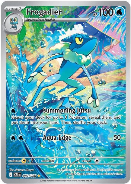 Frogadier Illustration Rare #089/086 – Pokémon Mega Evolution: Chaos Rising