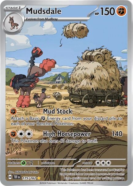 Mudsdale Illustration Rare #175/162 – Pokémon Scarlet & Violet: Temporal Forces