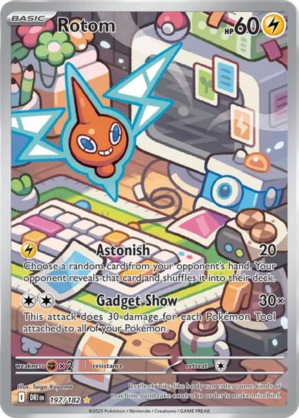 Rotom Illustration Rare #197/217 – Pokémon Scarlet & Violet: Destined Rivals